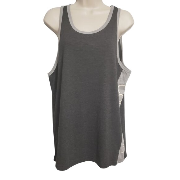 Calvin Klein Shirt Tank Top Side Spellout Men's Large Gray Unisex Sleeveless - Picture 2 of 11
